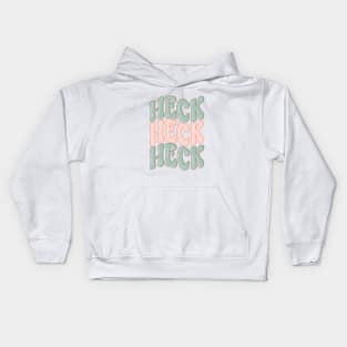 Triple Heck (Mint / Pink) Kids Hoodie